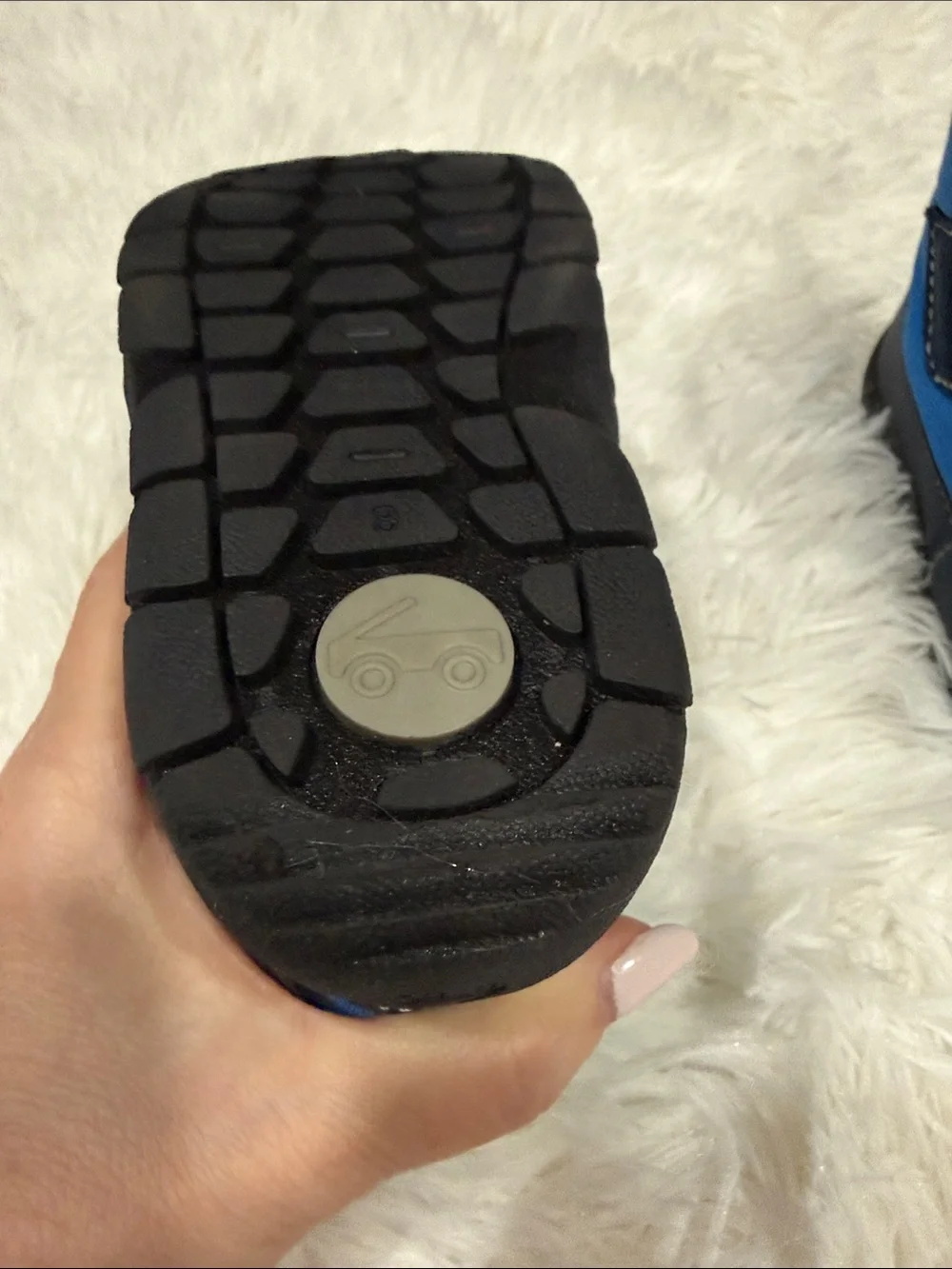 See Kai Run Navy, Gray and Bright Green Kids Boots